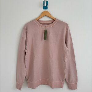 Goodfellow & Co Men's Cotton Light Pink Crewneck Sweater Dusty Pink NWT